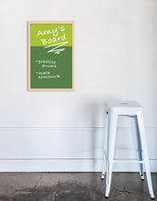 Load image into Gallery viewer, Color Block Dry Erase, Natural Frame