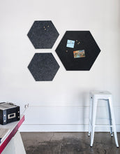 Load image into Gallery viewer, Hexagon Pinboard, Large in Black