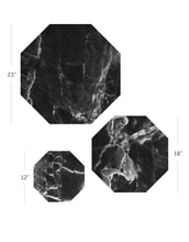 Load image into Gallery viewer, Black Marble Dry Erase - Octagon
