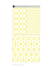Load image into Gallery viewer, Fold Yellow Crystal Pattern Wall Tiles

