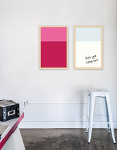 Load image into Gallery viewer, Color Block Dry Erase, Natural Frame

