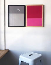 Load image into Gallery viewer, Color Block Dry Erase, Natural Frame
