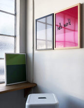 Load image into Gallery viewer, Color Block Dry Erase, Natural Frame
