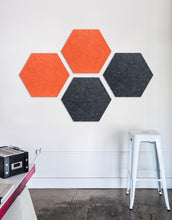 Load image into Gallery viewer, Hexagon Pinboard, Small in Charcoal

