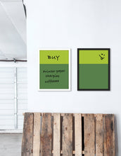 Load image into Gallery viewer, Color Block Dry Erase, Black Frame

