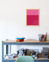 Load image into Gallery viewer, Color Block Dry Erase, Natural Frame

