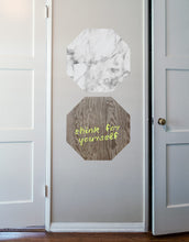Load image into Gallery viewer, Dark Wood Dry Erase - Octagon
